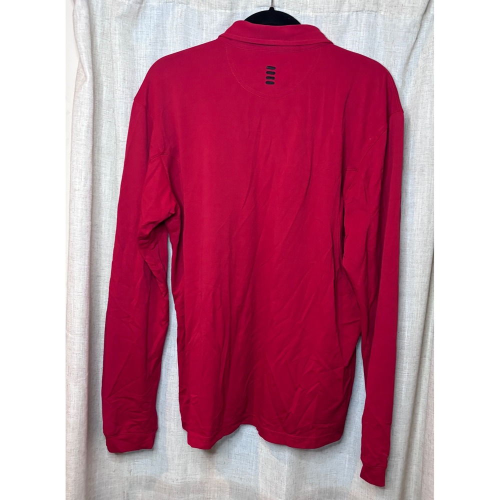 Fila Ferrari Mens Long Sleeve Polo Shirt Red XL Racing Formula 1 Logo - Picture 14 of 14